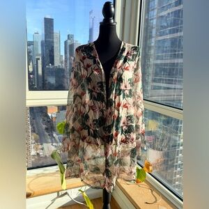 Floral Sheer Women's Top